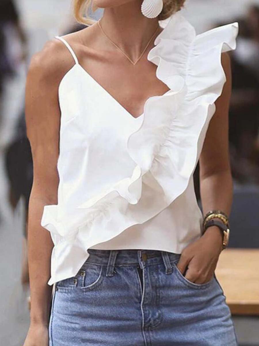 Lunimesd Sexy Ruffle Sling