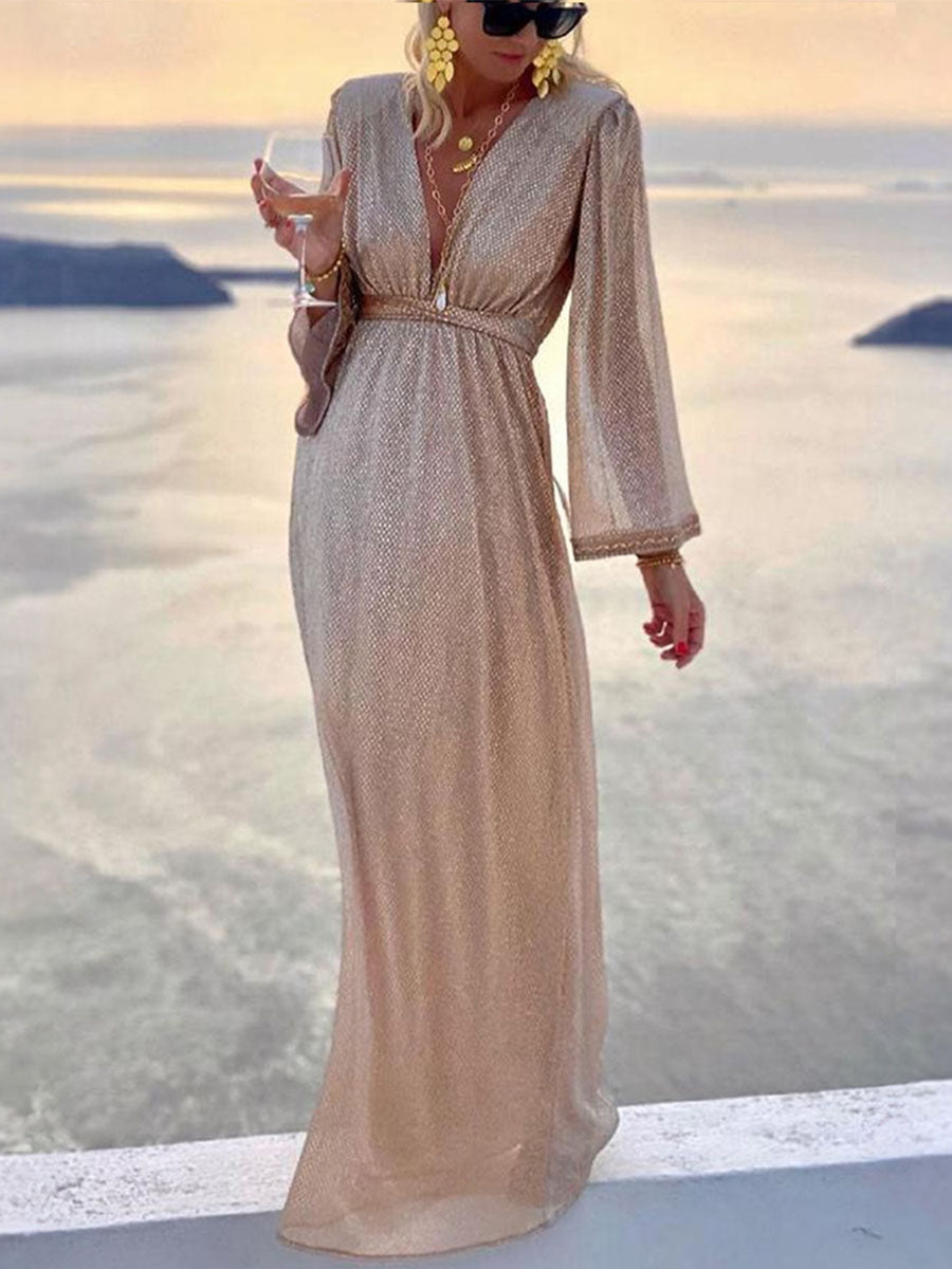 Golden Hour Glow Maxi Dress