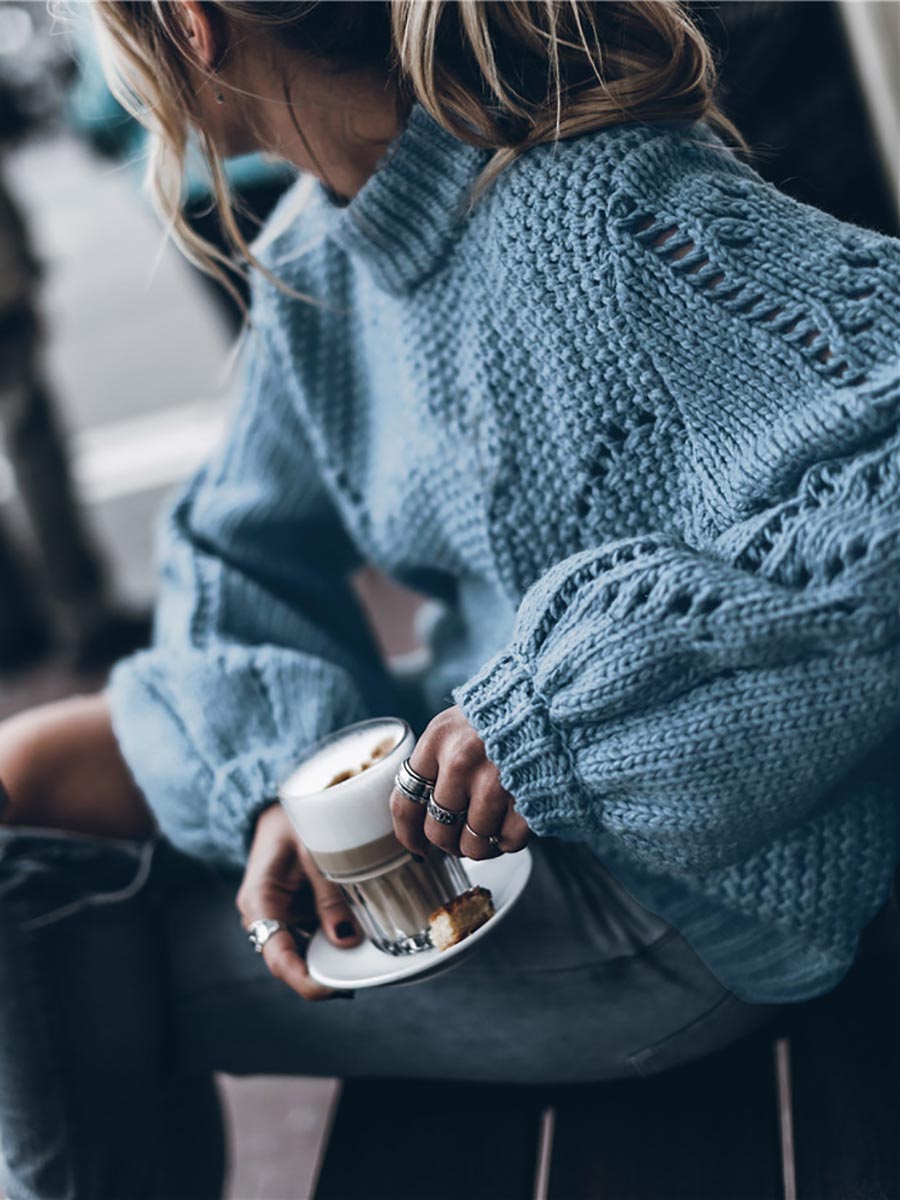 Lunimesd Round Neck Hollow Sweater(7 colors)