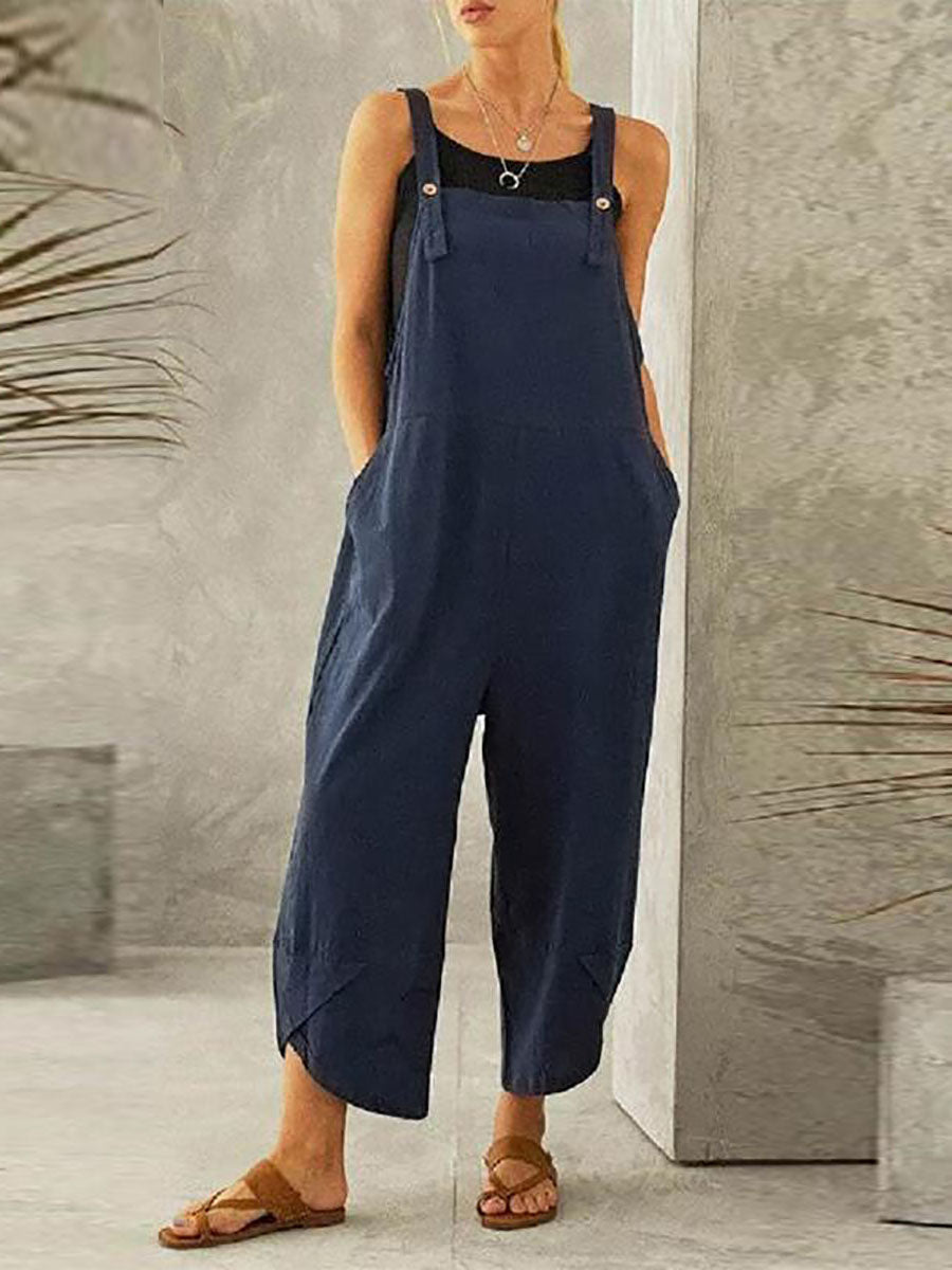 Lunimesd Solid Color Casual Nine-point Back Pants (8 Color)