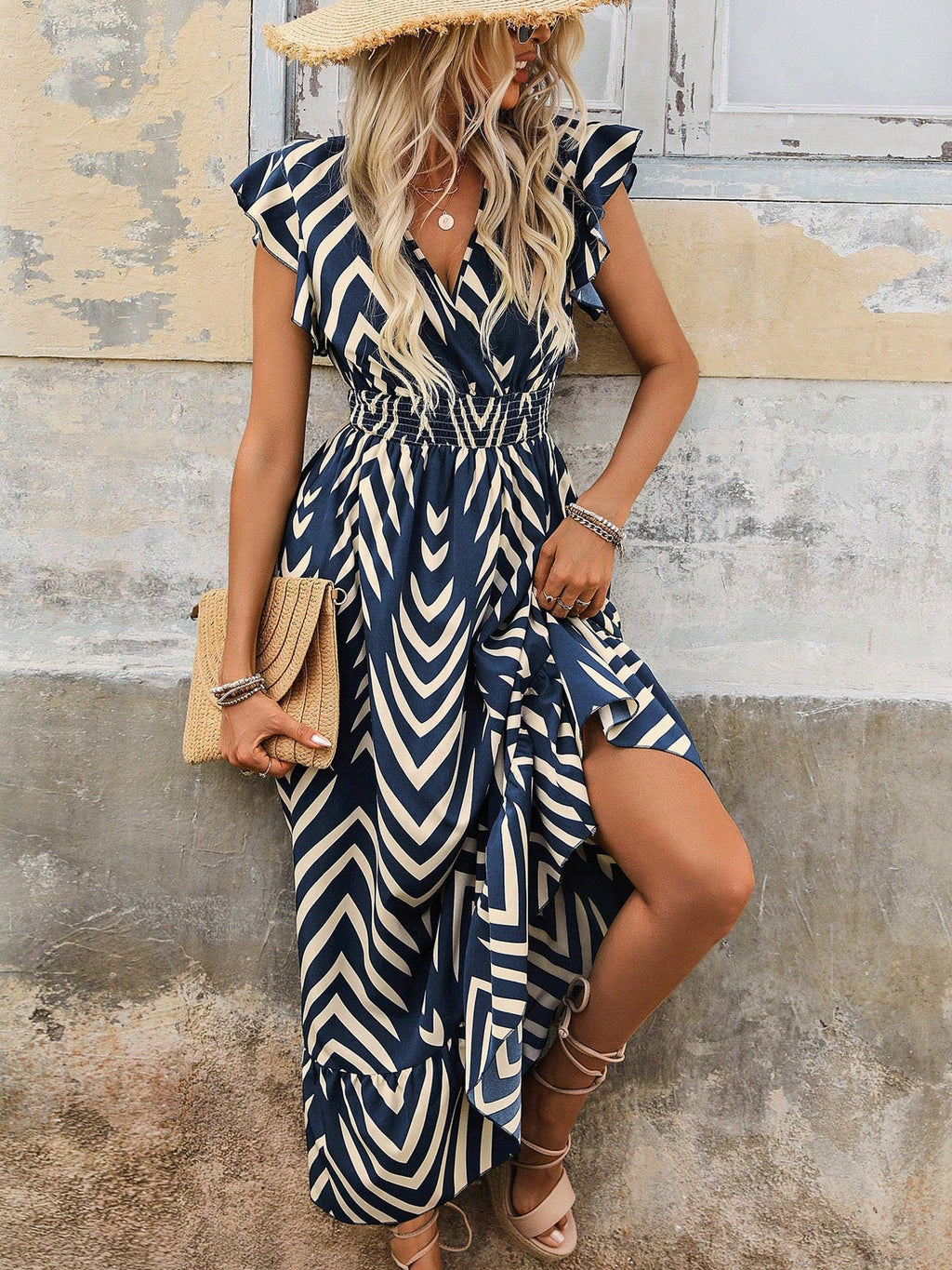 Boho Style Short Sleeve Dress