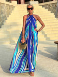 Sapphire Flow Maxi Dress