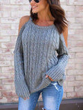 Lunimesd Strapless Twist Sweater