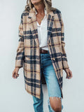 Lunimesd Loose Plaid Wool Coat