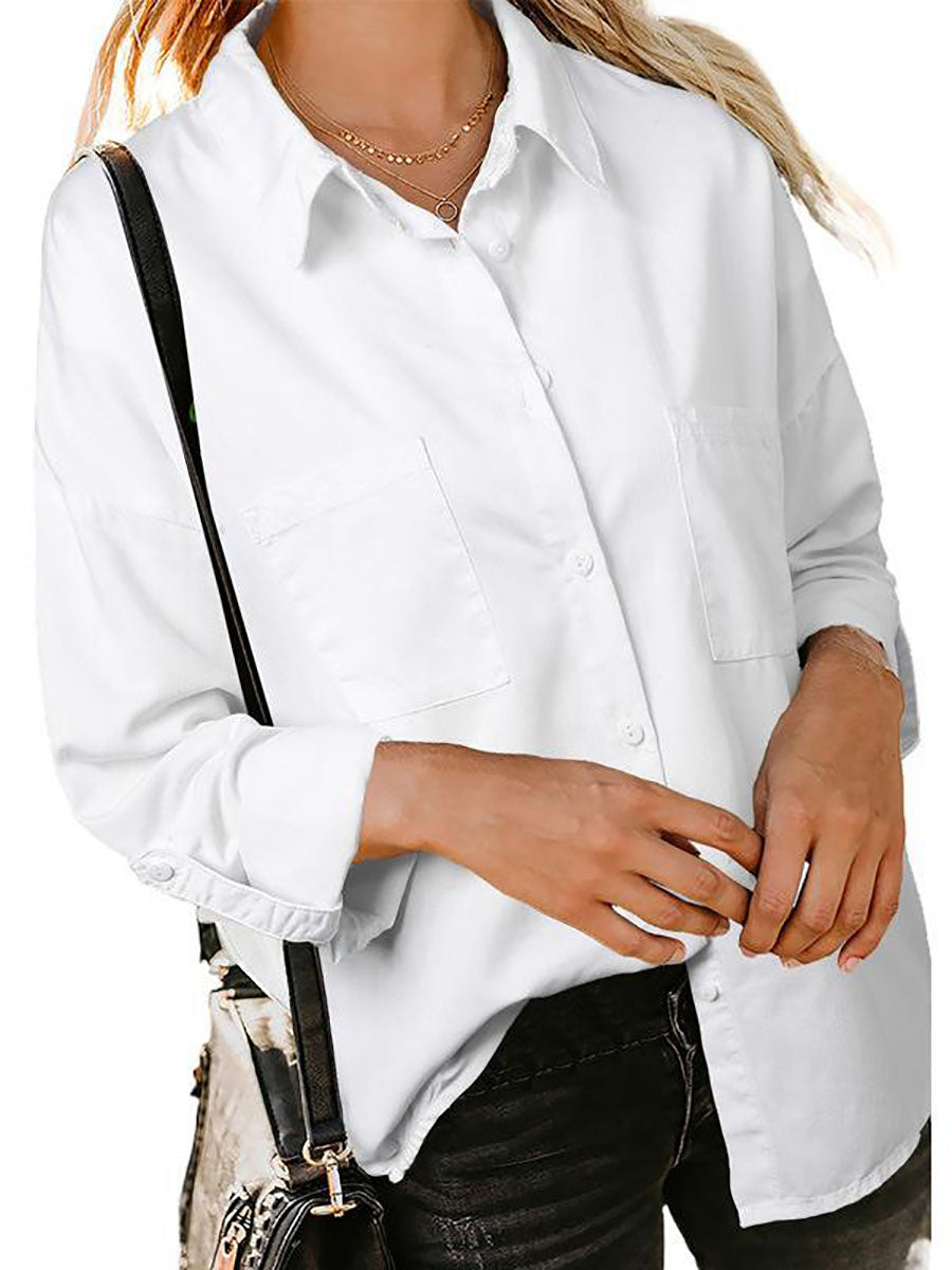 Lunimesd Loose Long-Sleeved Casual Blouse (8 colors)