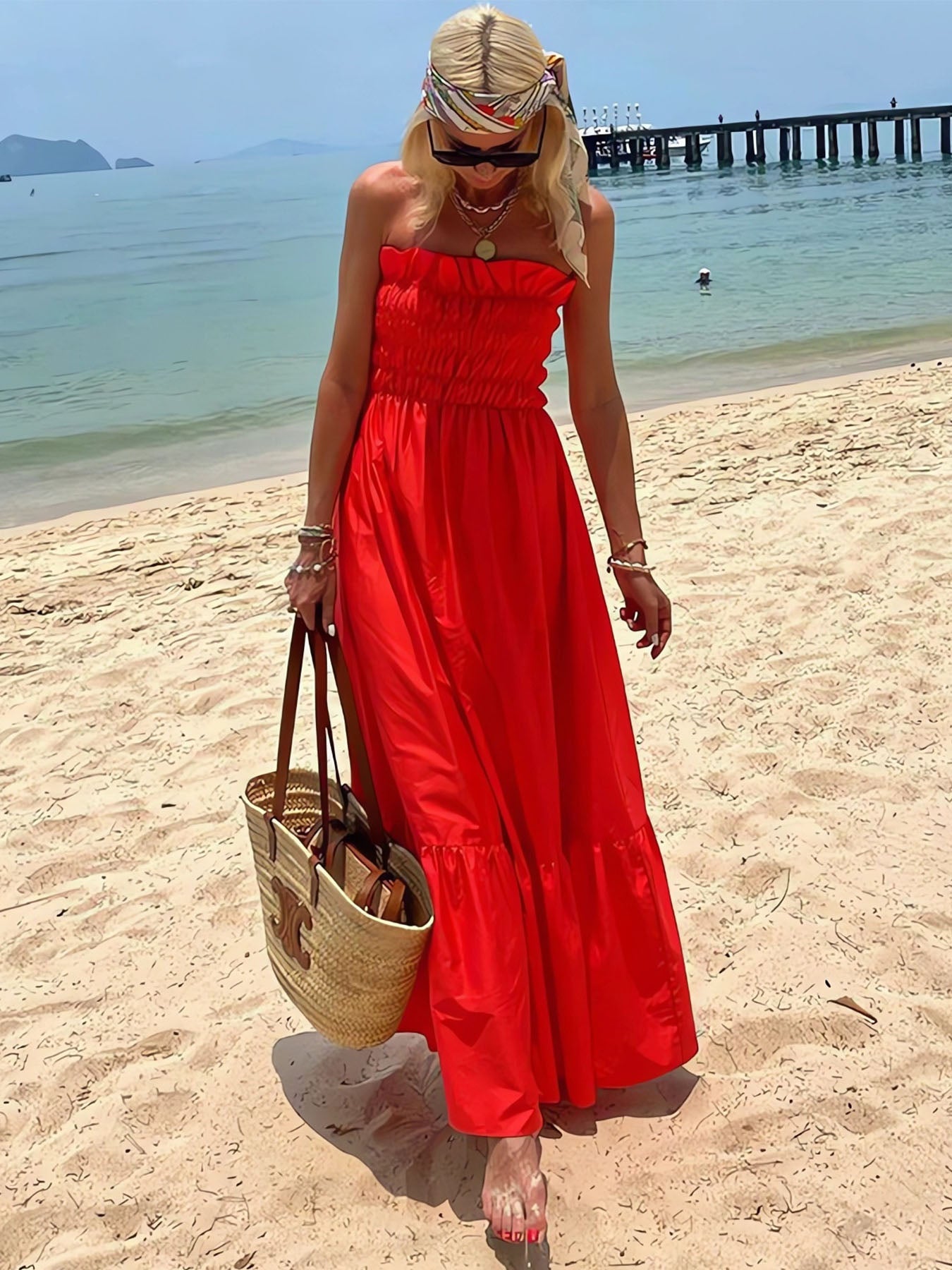 Sexy Strapless Dress