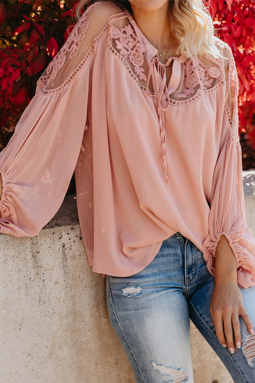 Lunimesd Sweet Love Floral Embroidery Shirt - 3 Colors