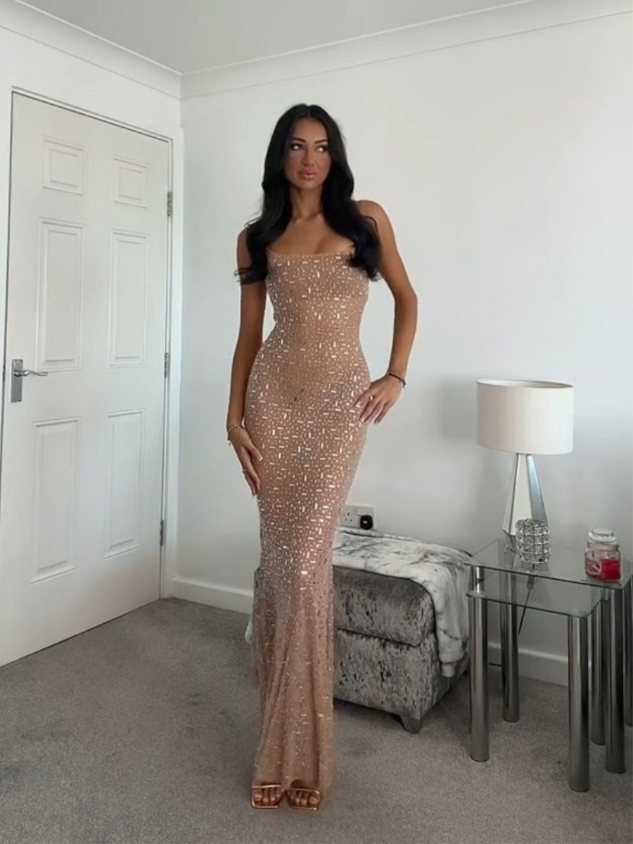 Shimmer Mermaid Sexy Maxi Dress