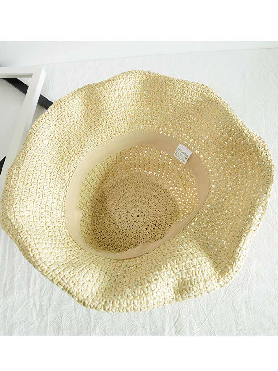 Lunimesd Vacation Cool Hat Seaside Khaki Beach Hat