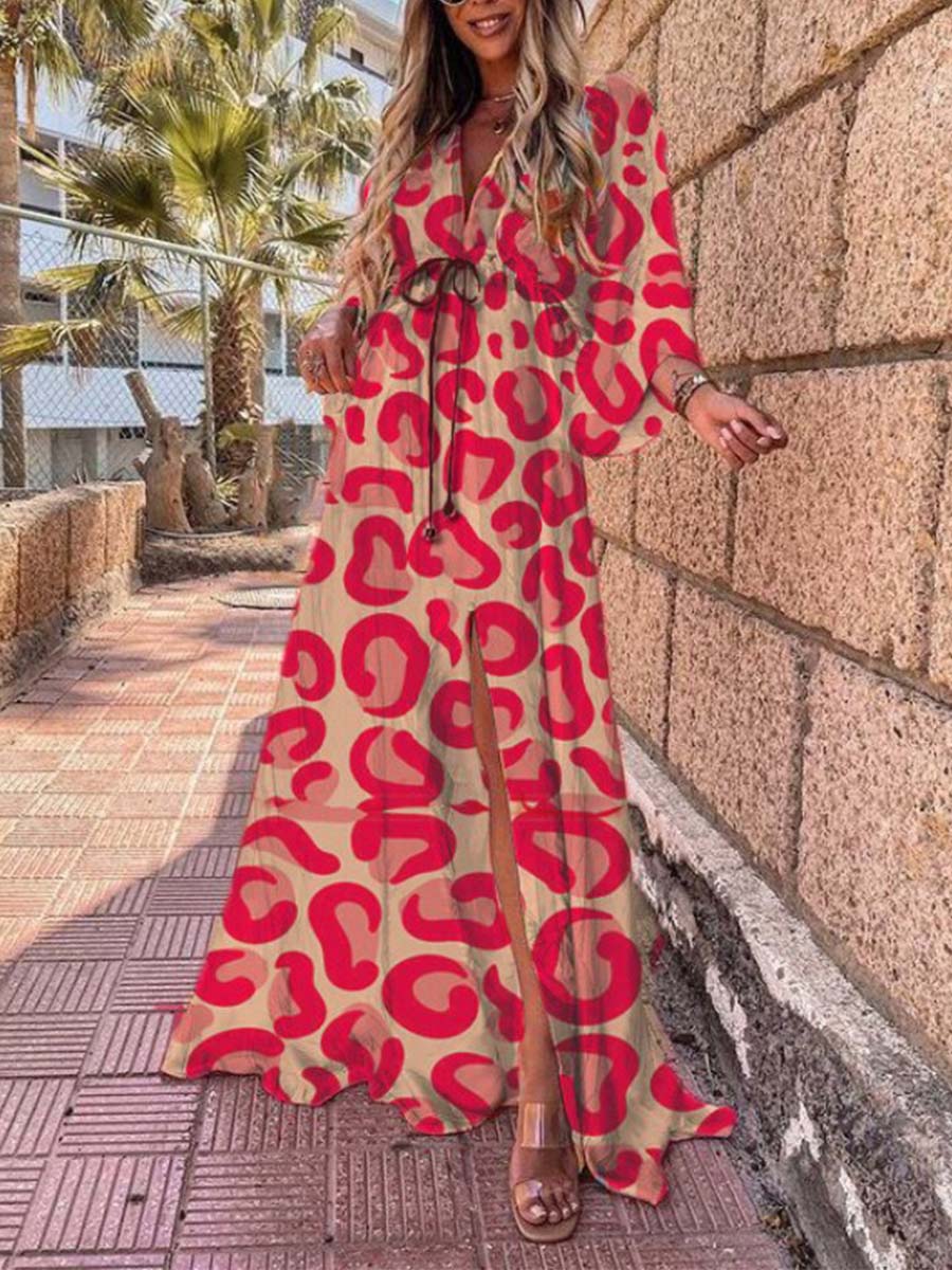 Fashion Print Chiffon Dress