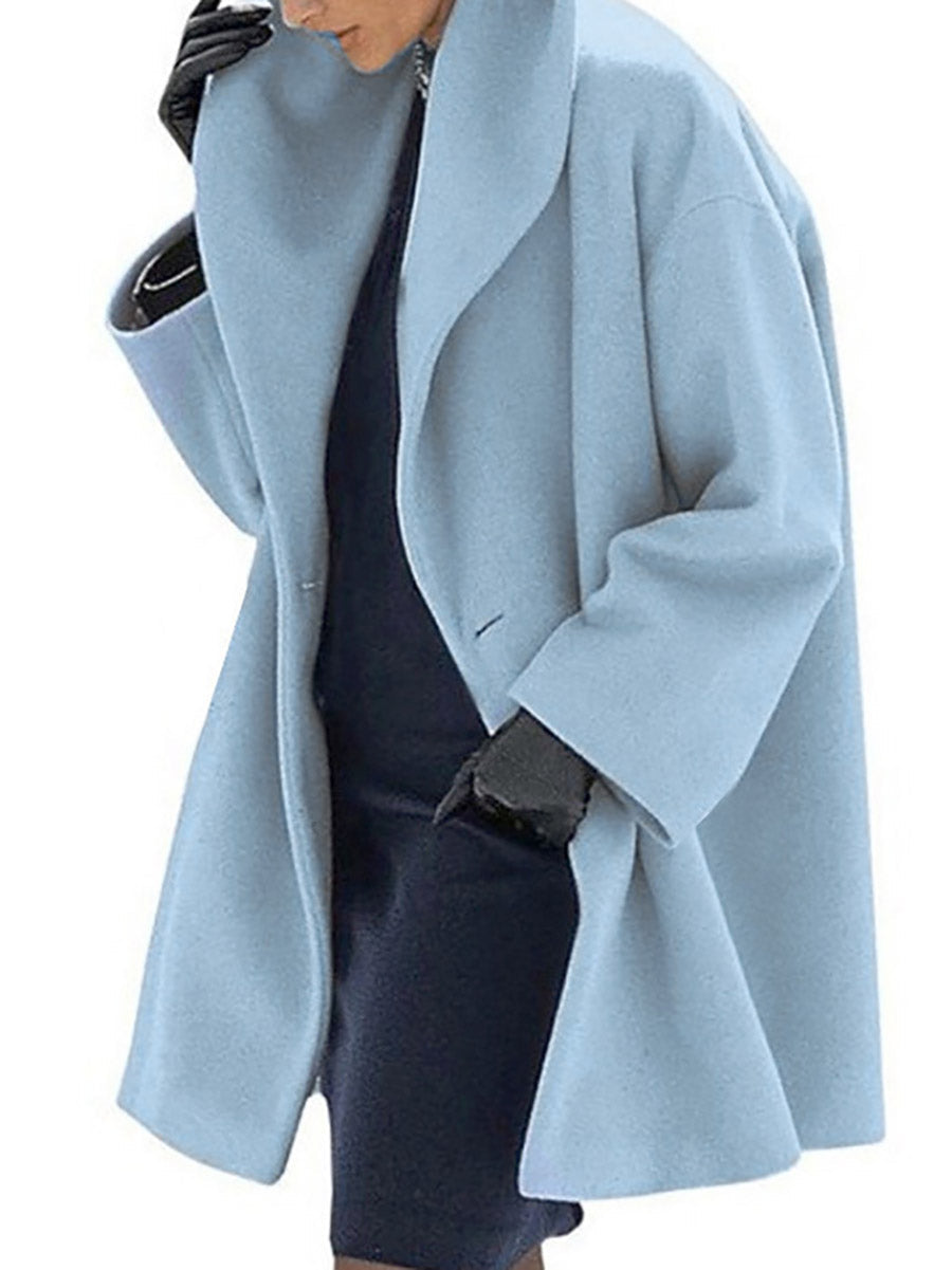 Lunimesd Round Neck Loose Tweed Coat(7 colors)