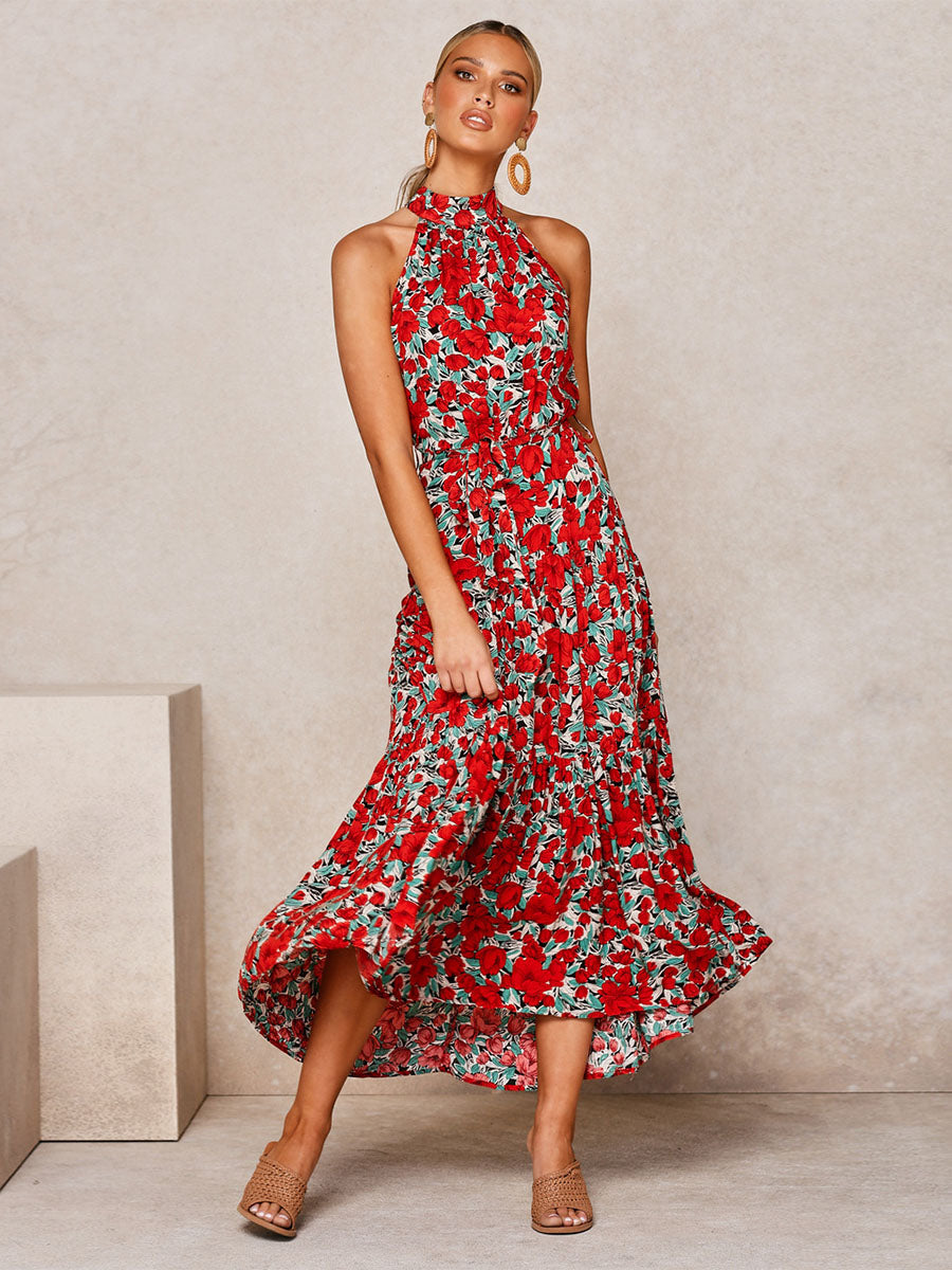 Polka Dot Floral Dress