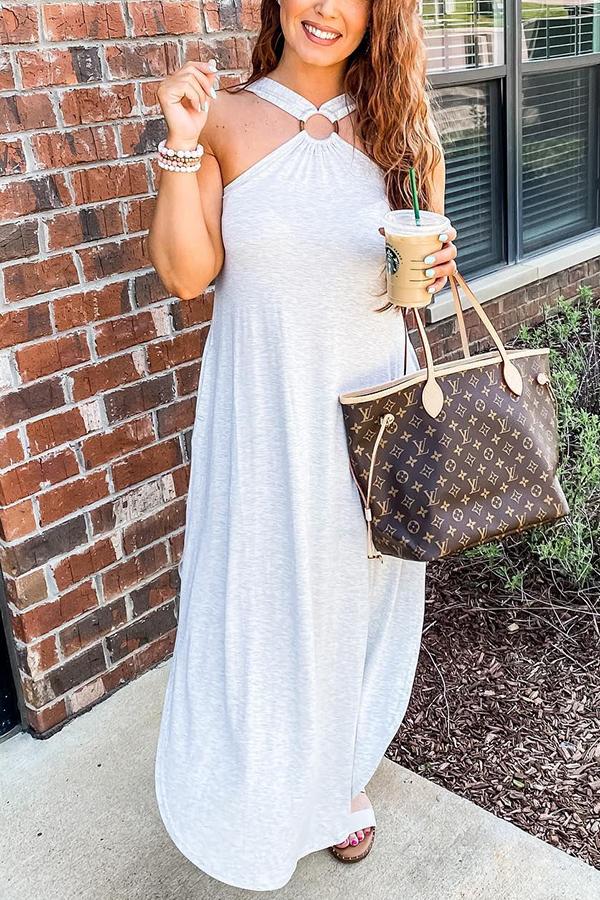 Lunimesd Feel That Sunshine Cutest Cross Detail Dress