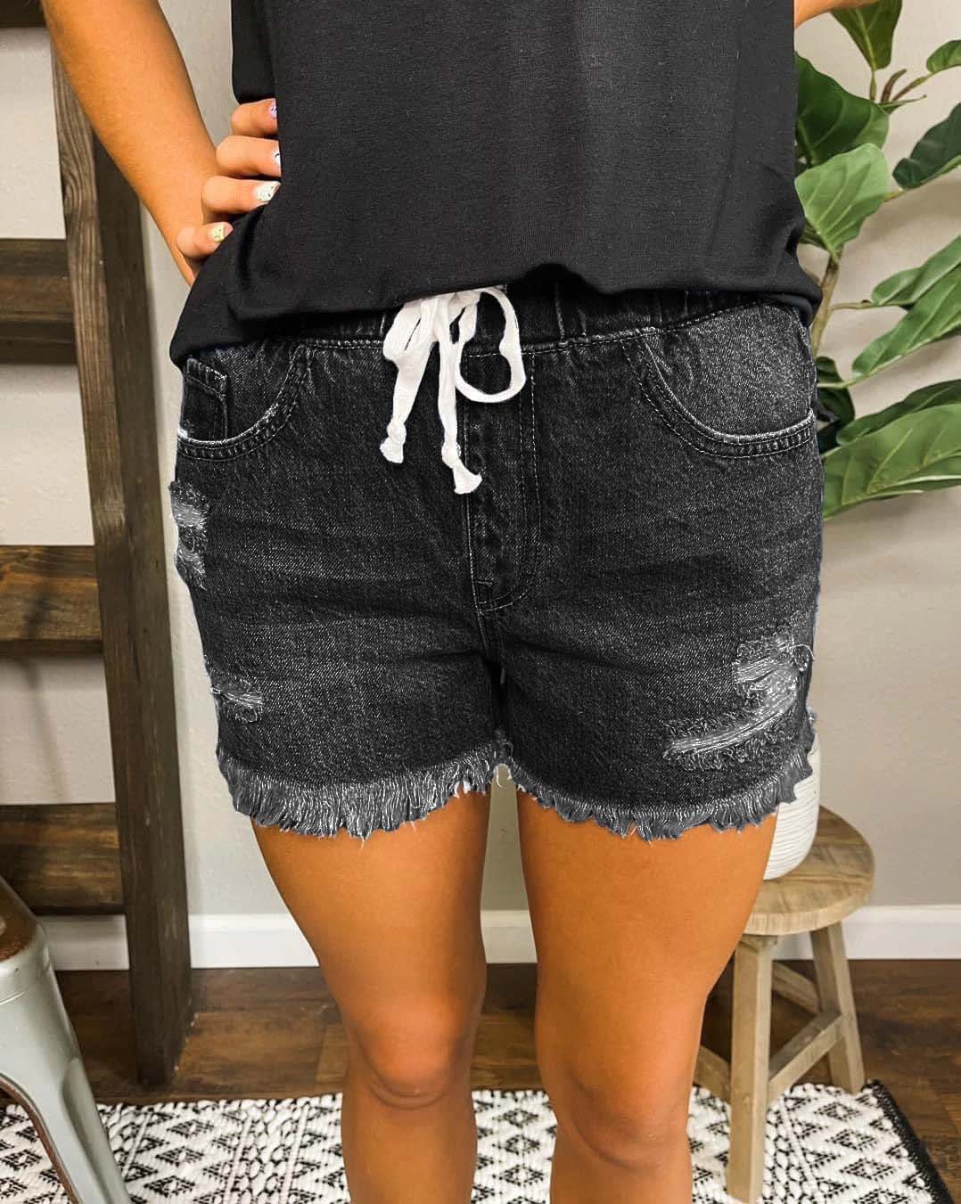 Lunimesd Distressed Jogger Shorts