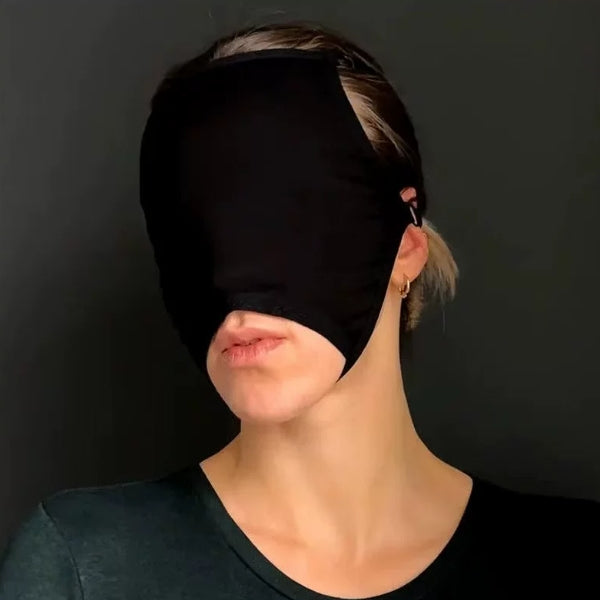 Black Stretch Fabric Eye Mask 41