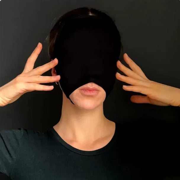 Black Stretch Fabric Eye Mask 41