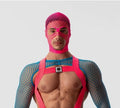 Neon Pink Mesh Full-Face Mask 100