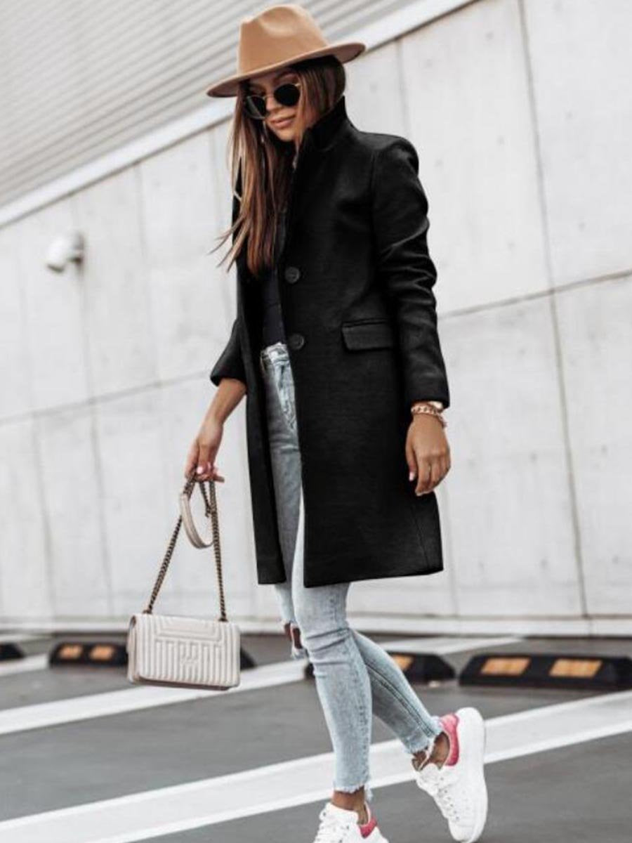 Lunimesd Button Slim Coat