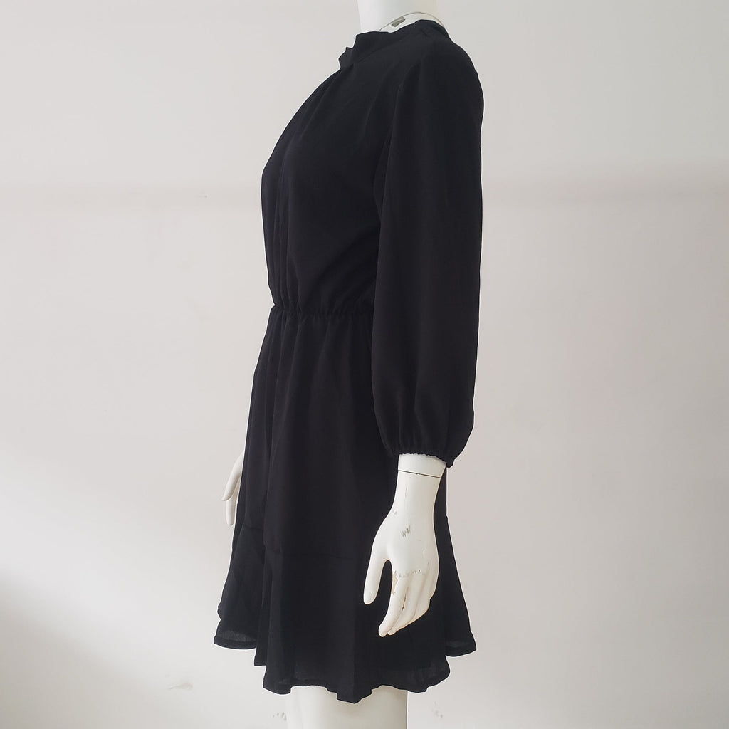 Lunimesd Long Sleeve Pleated Midi Dress