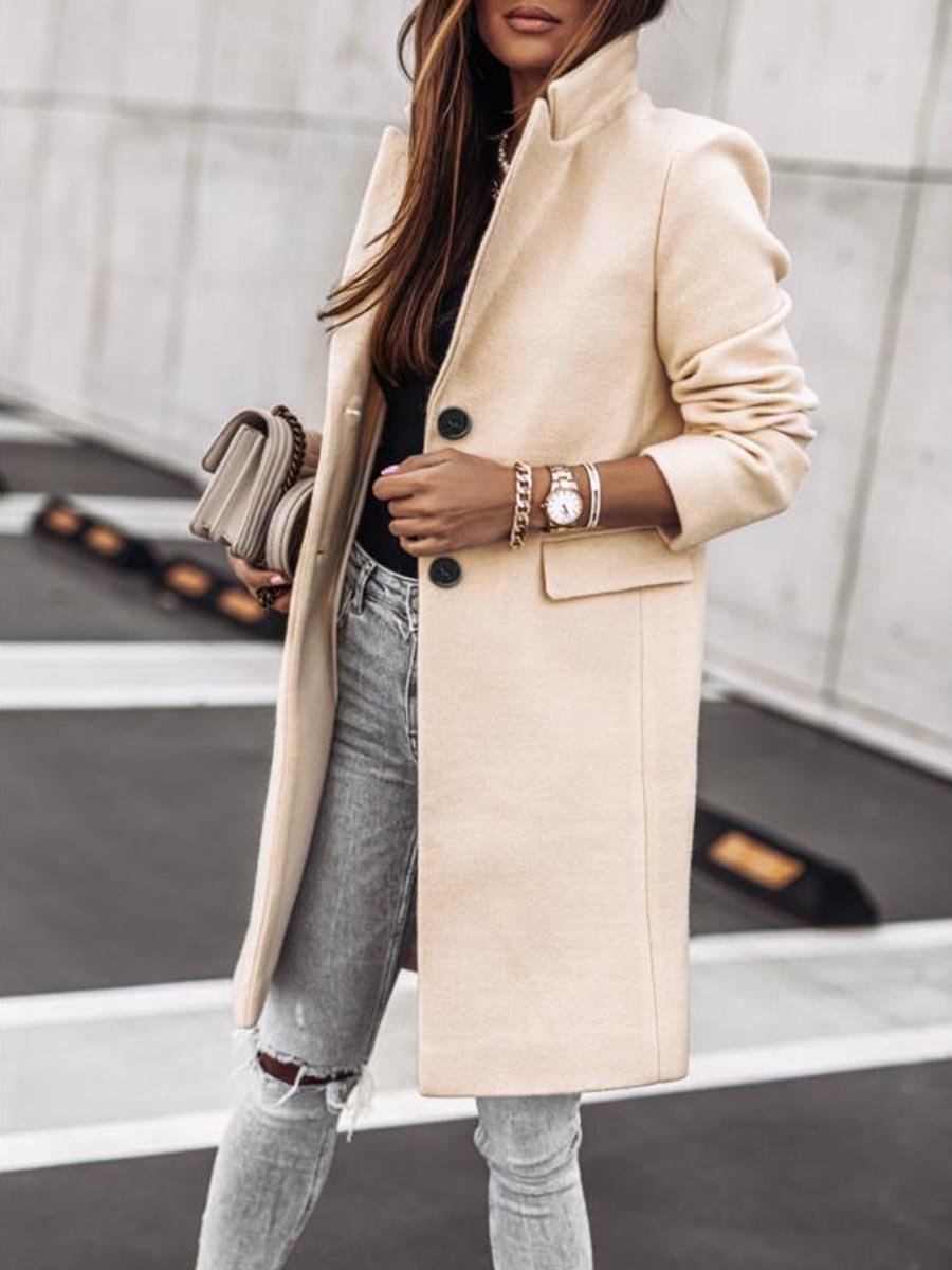 Lunimesd Button Slim Coat