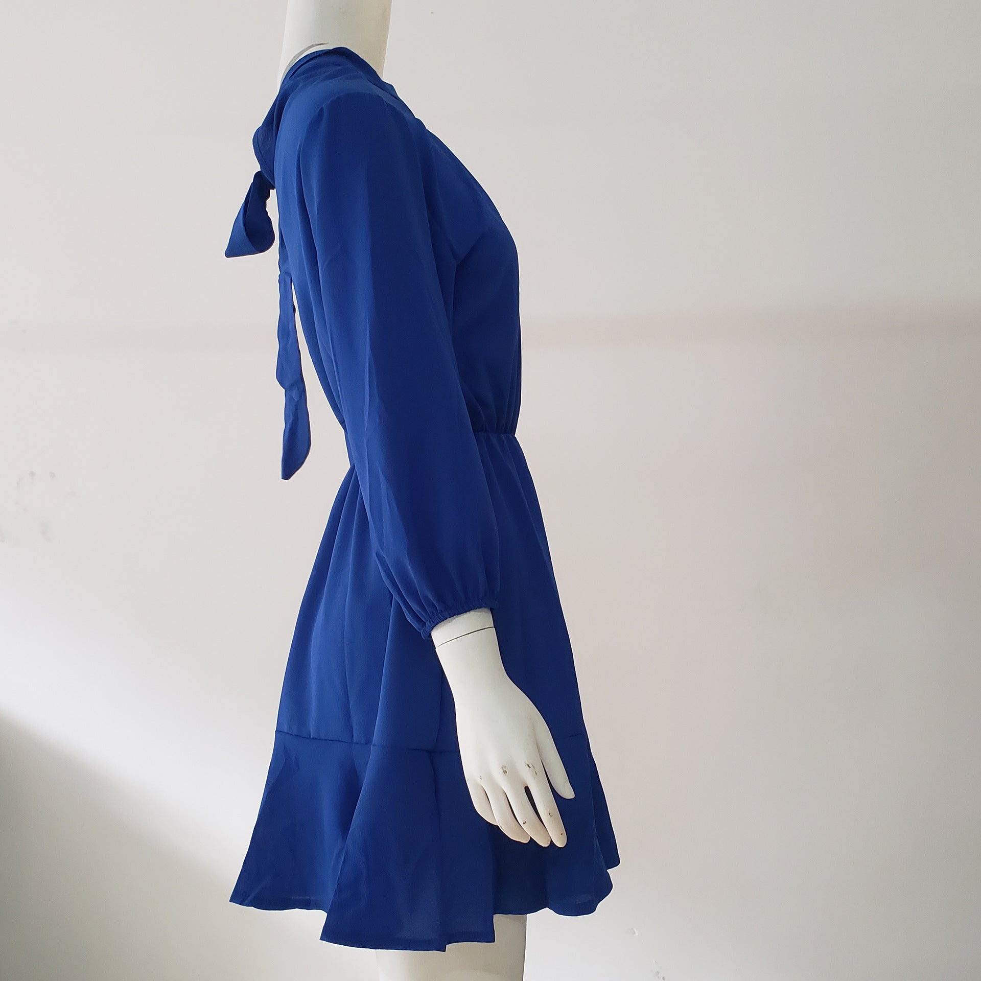 Lunimesd Long Sleeve Pleated Midi Dress