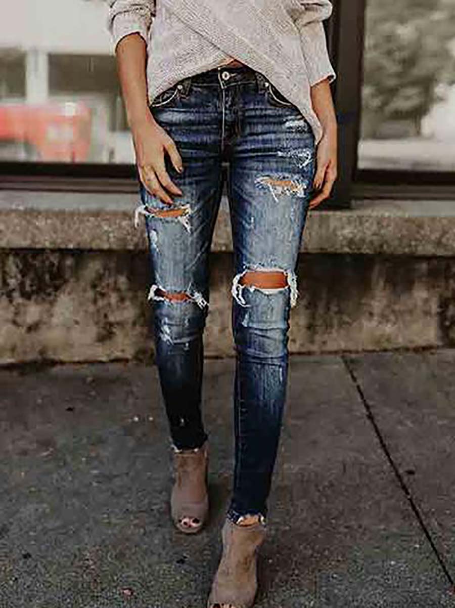 Lunimesd Ripped Skinny Jeans