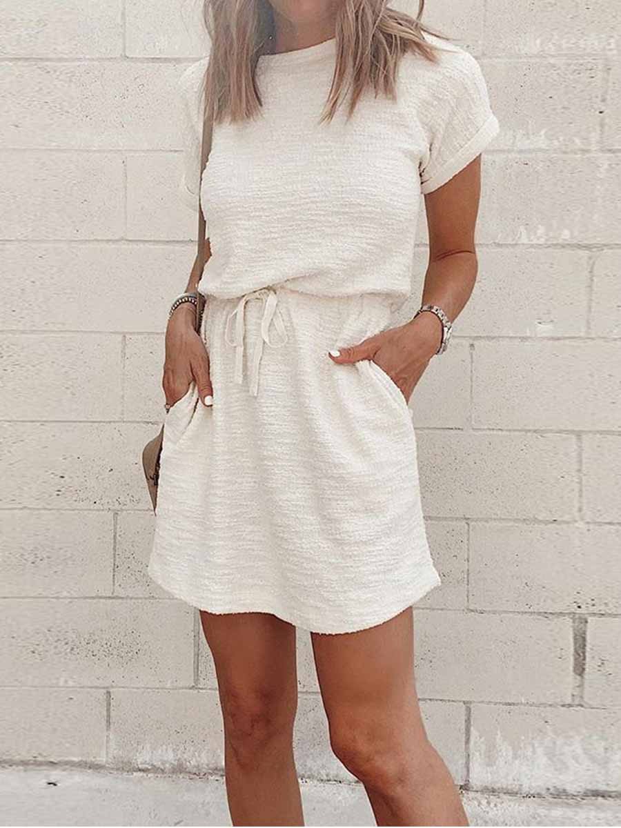 Lunimesd Drawstring Daily Dress