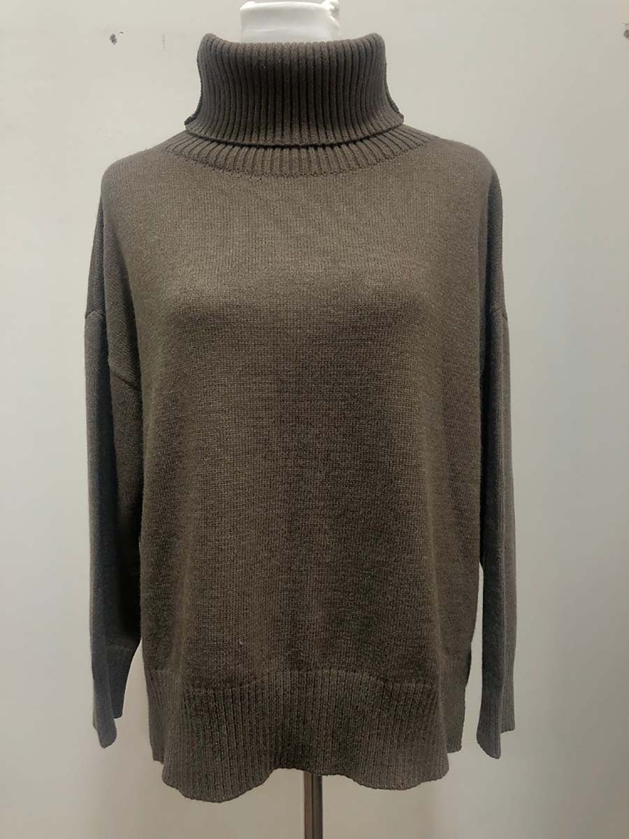 Lunimesd Solid Color Turtleneck Long Sleeve Sweater(6 colors)