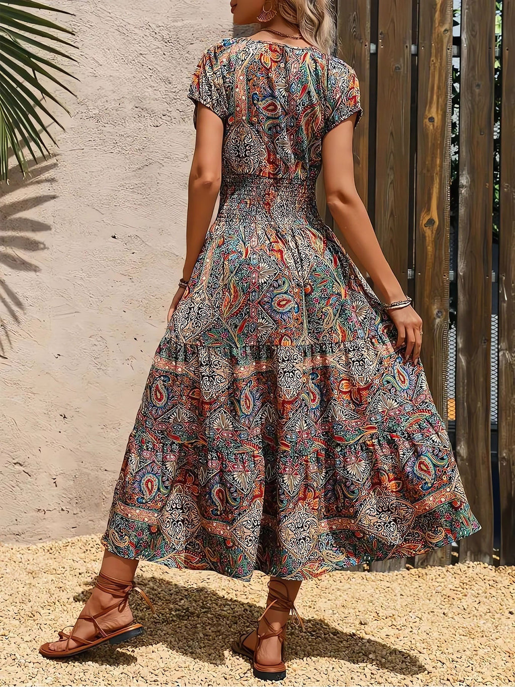 Maxi Retro Boho Dress