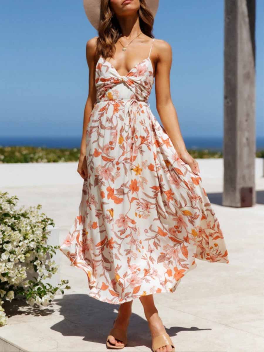 Lunimesd Printed Bohemian Dress