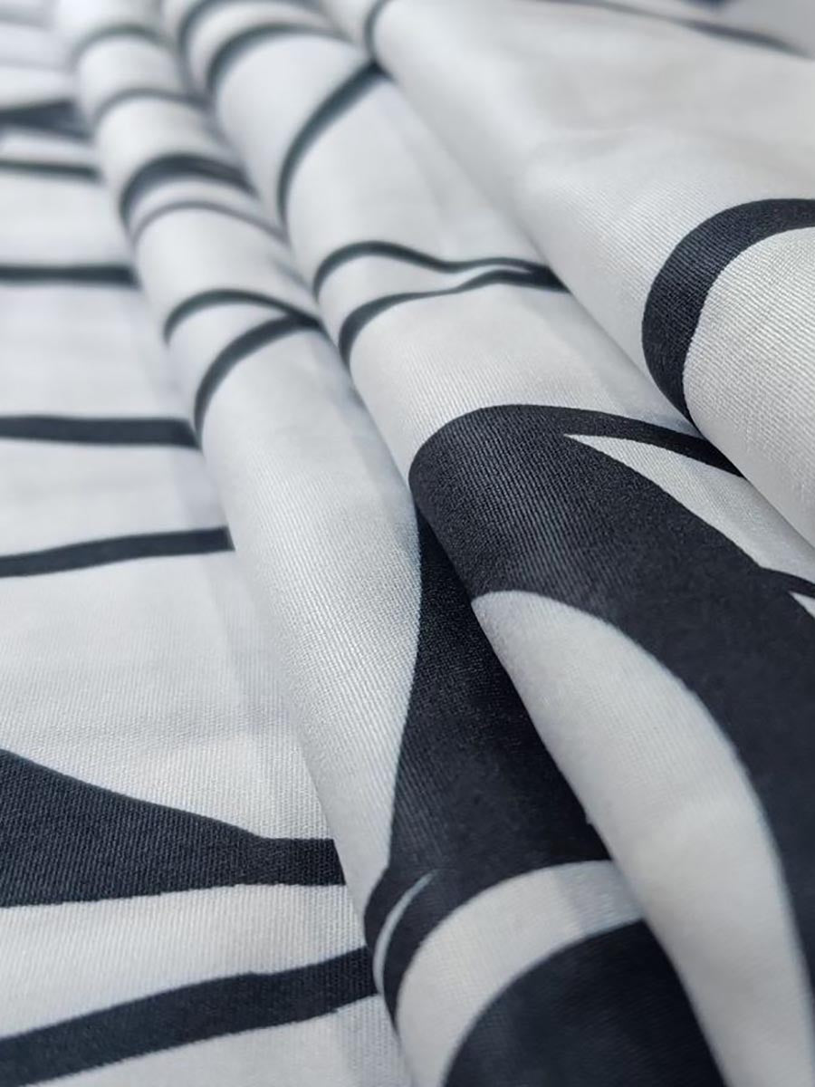 Lunimesd V-Neck Print Pleated Sleeveless Dress