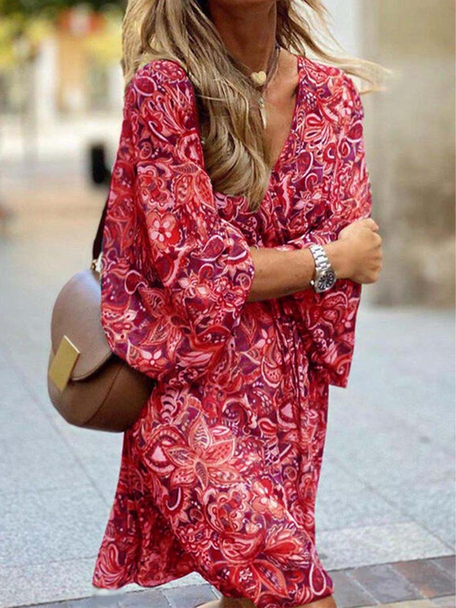 Printed Loose Dress