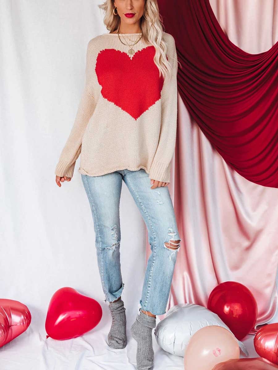 Lunimesd Red Love Sweater