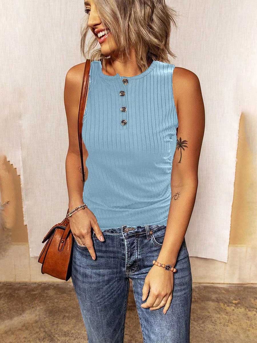 Lunimesd Button up slim-fit T-shirt (6 colors)