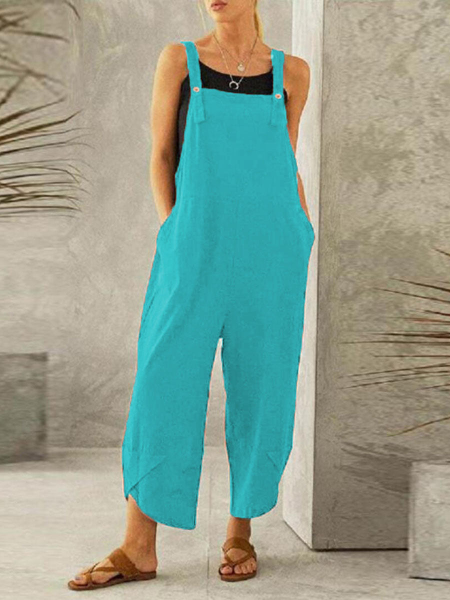 Lunimesd Solid Color Casual Nine-point Back Pants (8 Color)