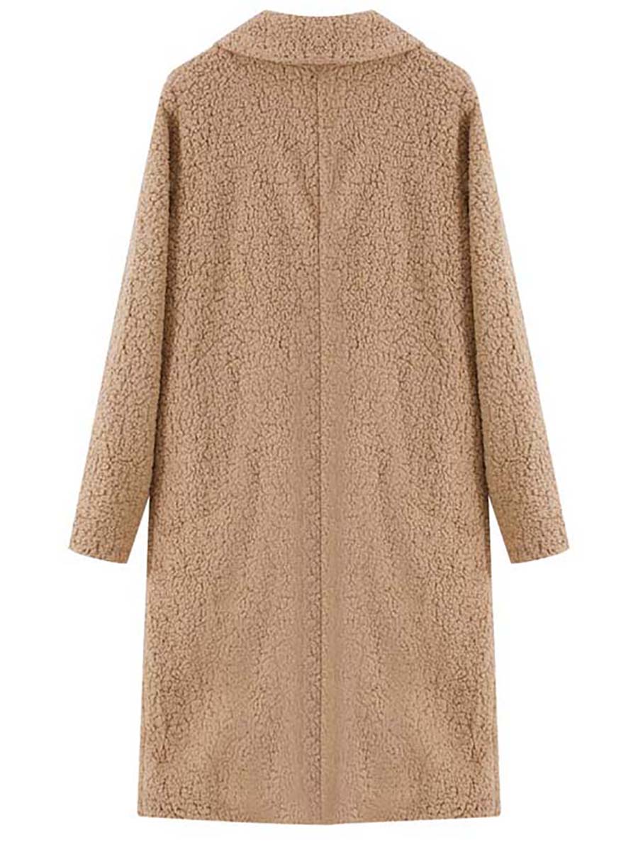 Lunimesd Long-Sleeved Lapel Plush Jacket(7 colors)