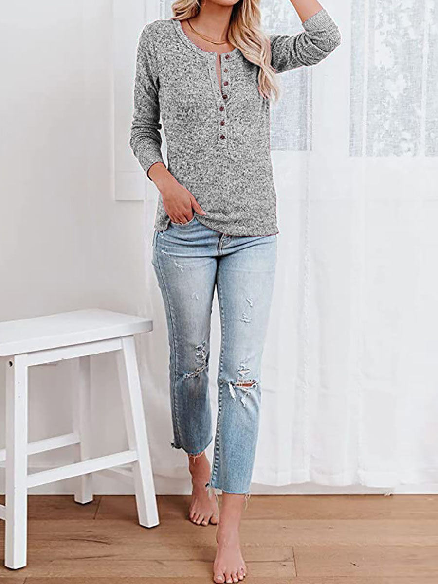 Lunimesd Round Neck Casual T-Shirt