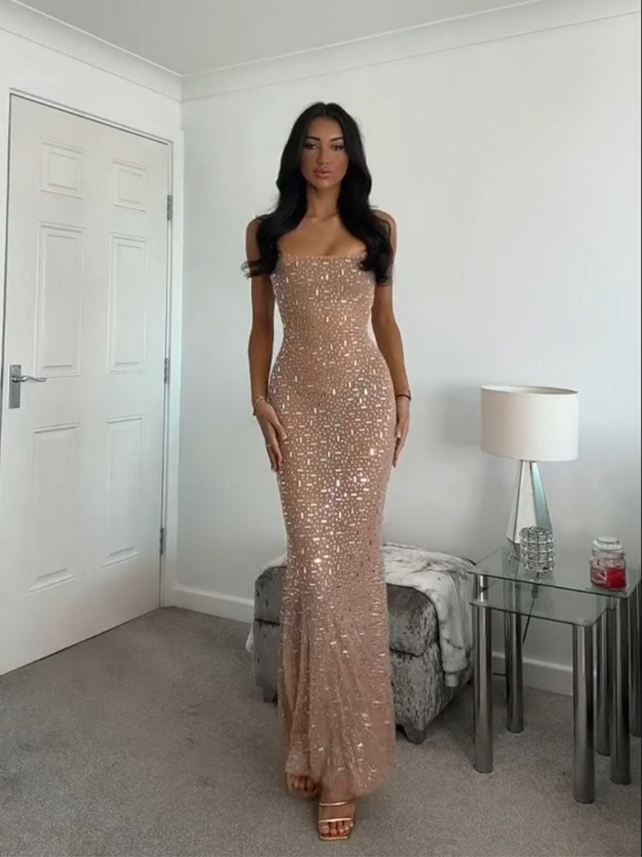 Shimmer Mermaid Sexy Maxi Dress