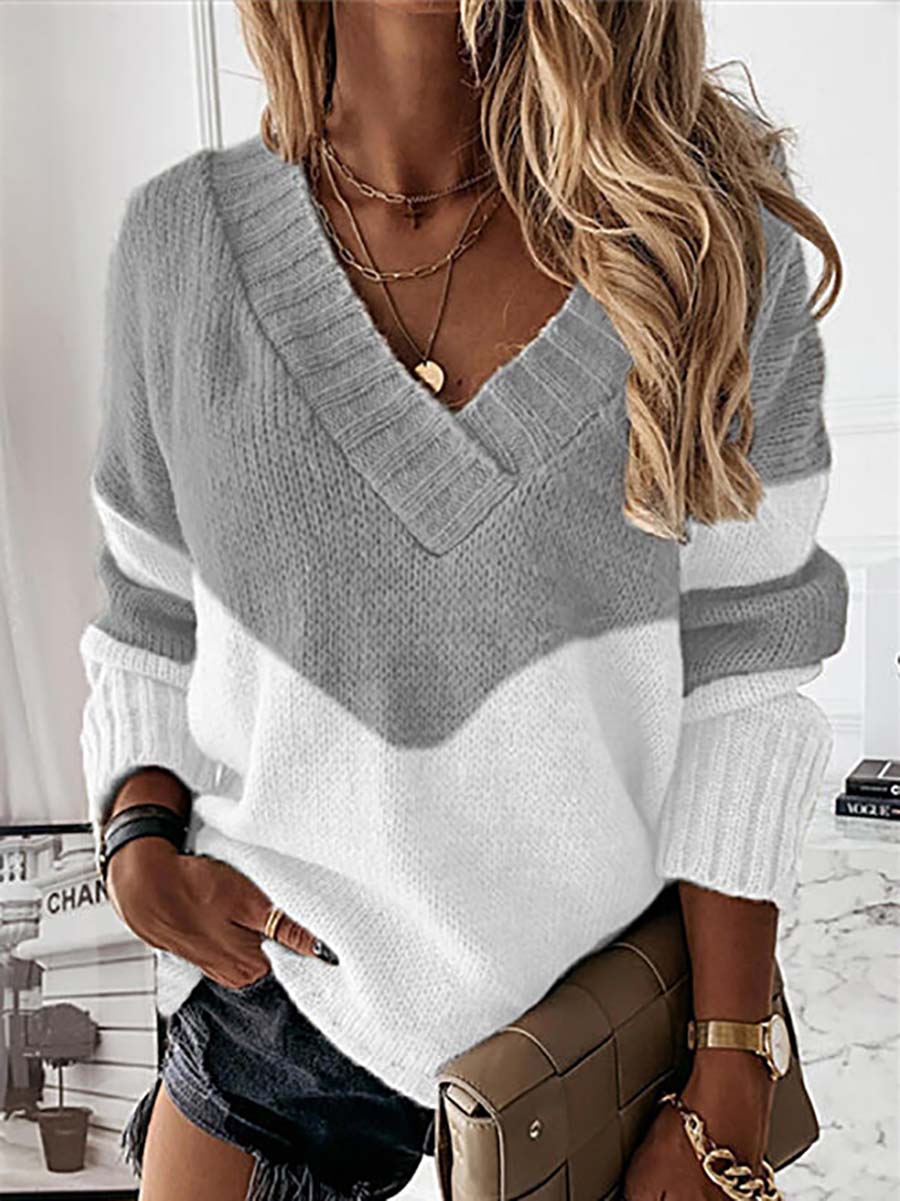Lunimesd Knit  V Neck Sweater（8 colors）