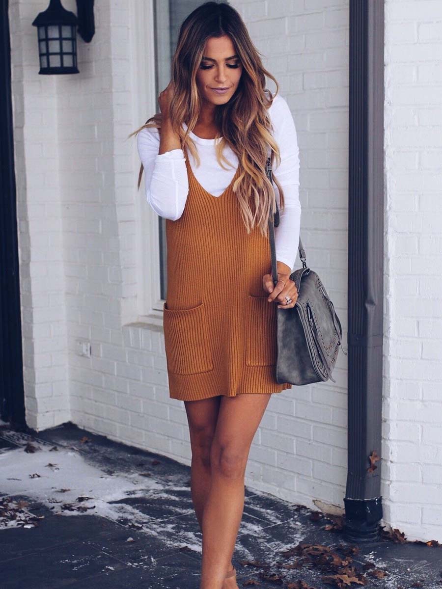 Lunimesd V Neck Sleeveless Knit Vest