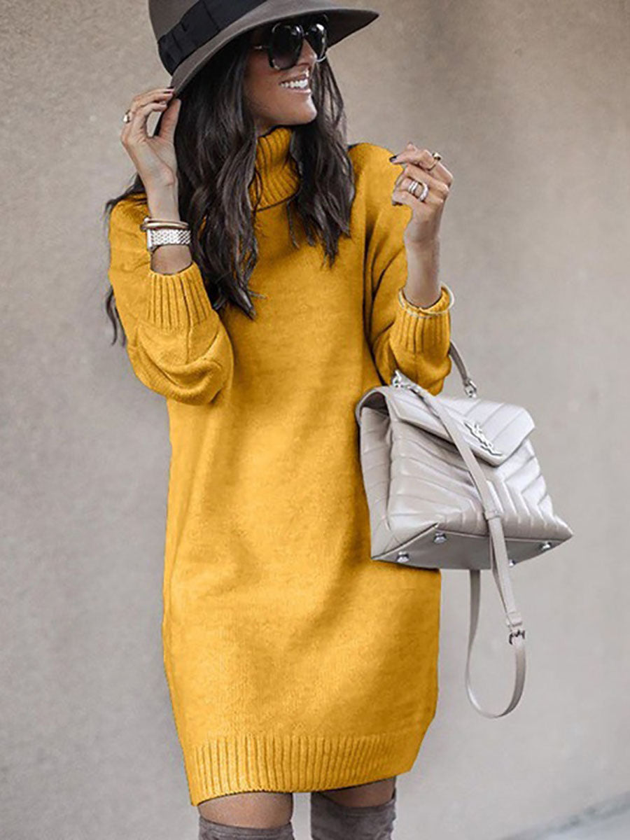 Lunimesd Casual Solid Color Turtleneck Sweaters(6 Colors)