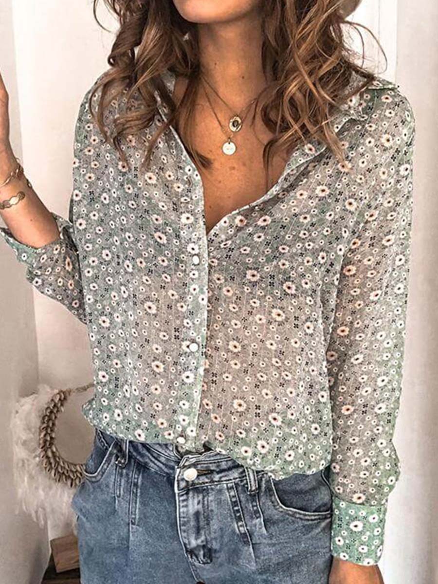 Lunimesd Casual Floral Shirt
