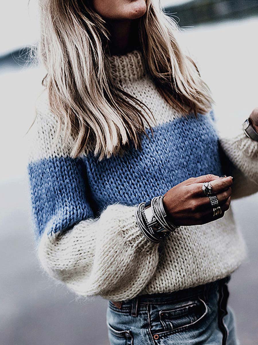 Lunimesd Round Neck Knitted Sweater