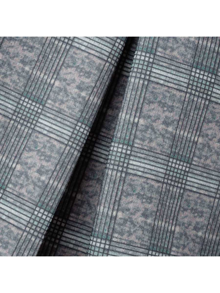 Lunimesd Fashion Street Plaid Patchwork Buckle Turn-back Collar Outerwear(3 Colors)