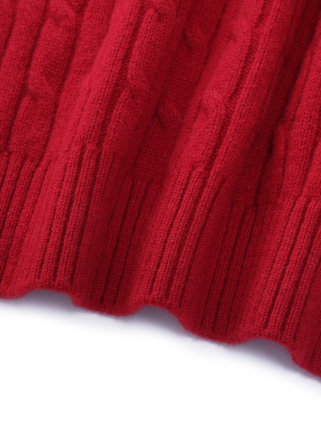 WOOL CABLE KNIT WOMEN SWEATER