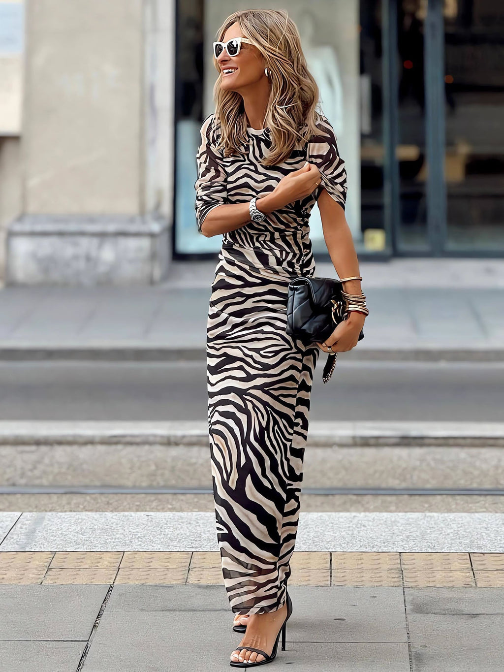 Zebra Pattern Dress
