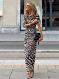 Zebra Pattern Dress