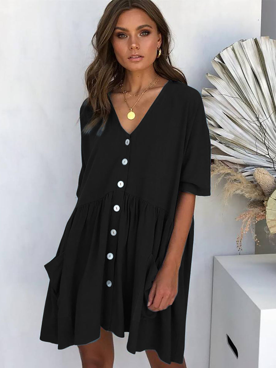 Lunimesd Button Dress