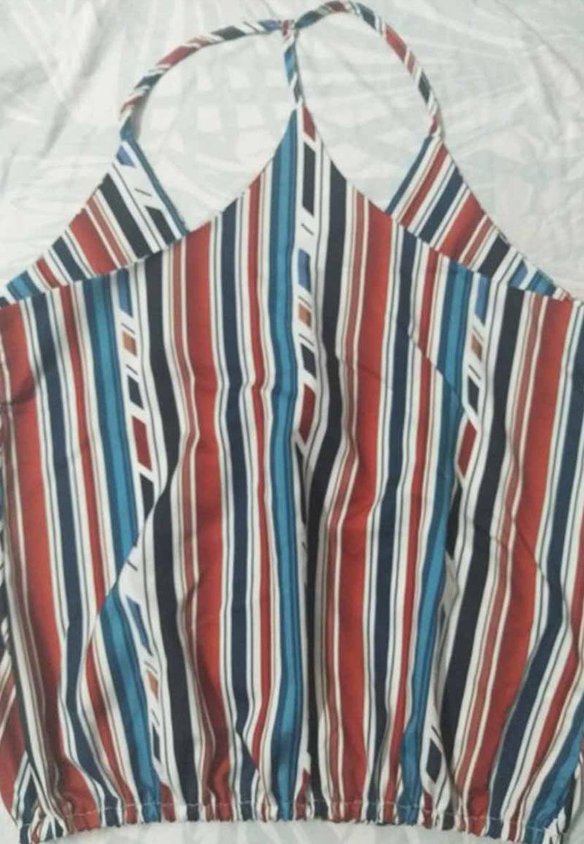 Lunimesd Contrasting Striped Vest Top