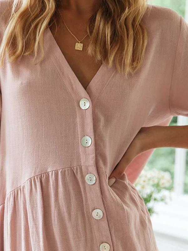Lunimesd Button Dress